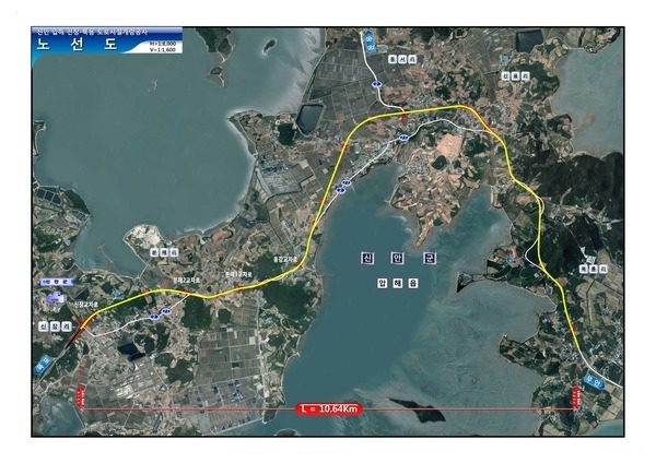 신안군 압해읍 국도2호선‧77호선 시설개량 숨통 트이다..'새천년대교 개통 연계 도로교통 대동맥 확충 박차, 십자형도로망 완성 가시화'1