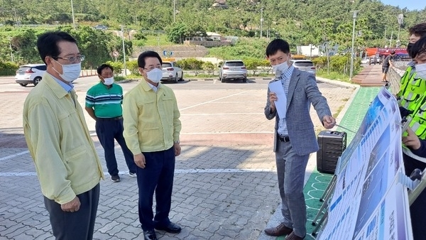 김영록 도지사, 신안군 제 8호 태풍「바비」대처 상황 현장점검1